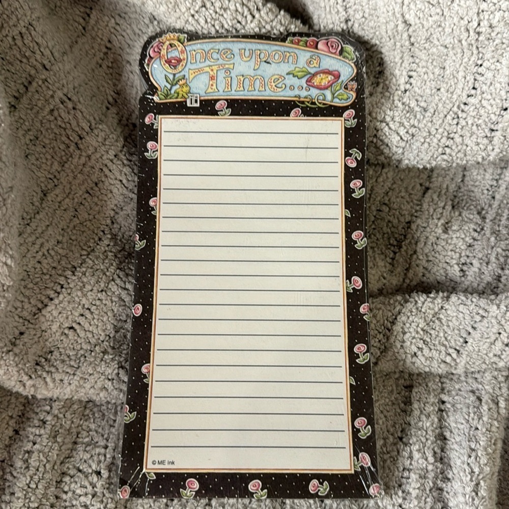 Mary Engelbreit Vintage “Once Upon A Time” magnetic notepad NIP